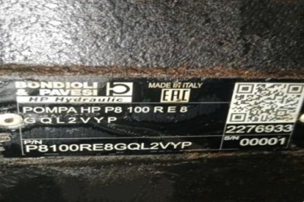 Bondioli＆Pavesi齿轮泵P8100RE8GQL2VYP性能参数，应用说明